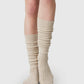 Bodil Chunky - Beige - Chaussettes hautes