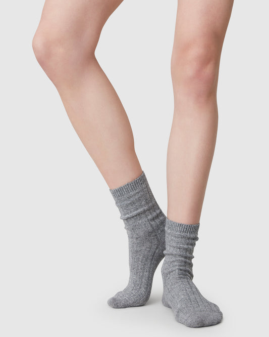 Bodil Chunky - Gris - Chaussettes