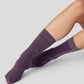 Ines Shimmery - Prune/Or - Chaussettes