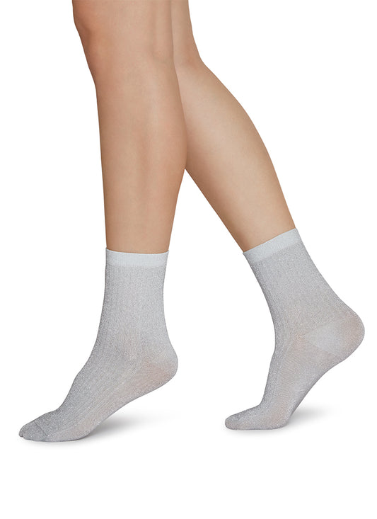 Stella Shimmery - Light Grey - Socken