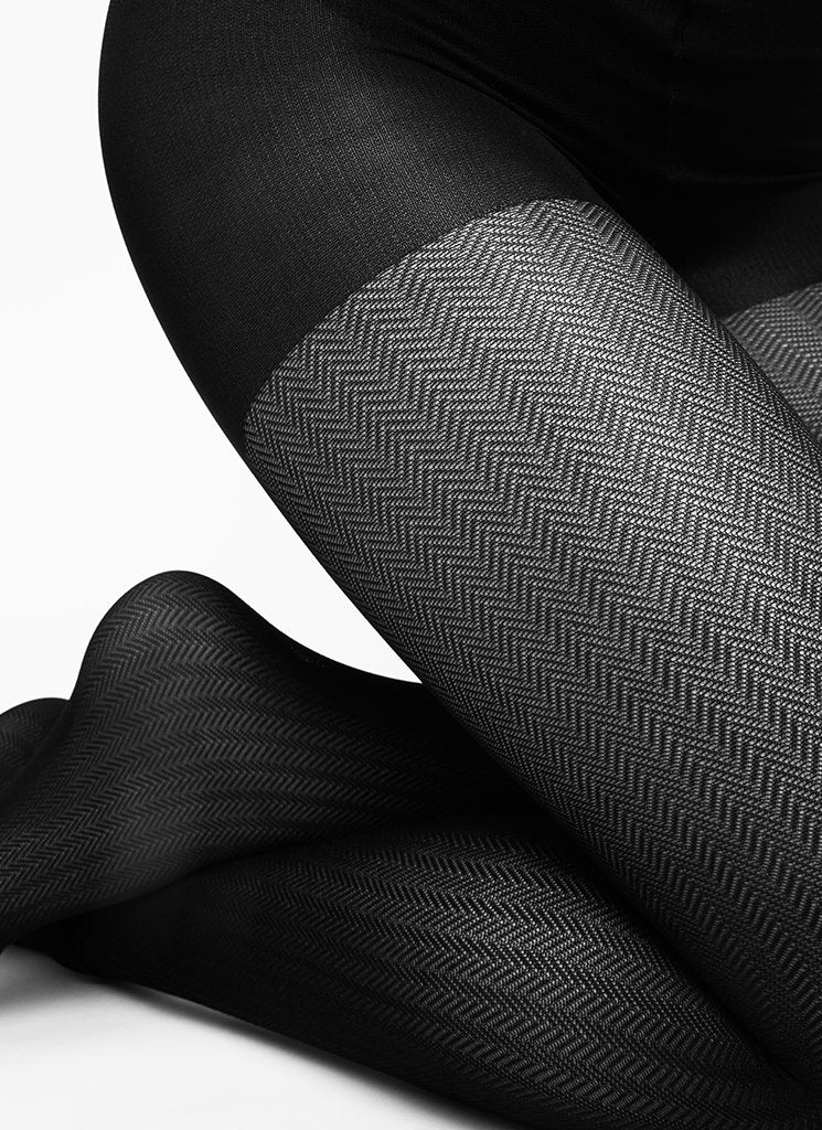 Swedish Stockings - Nina Fishbone 40 Denier - Strumpfhose - schwarz